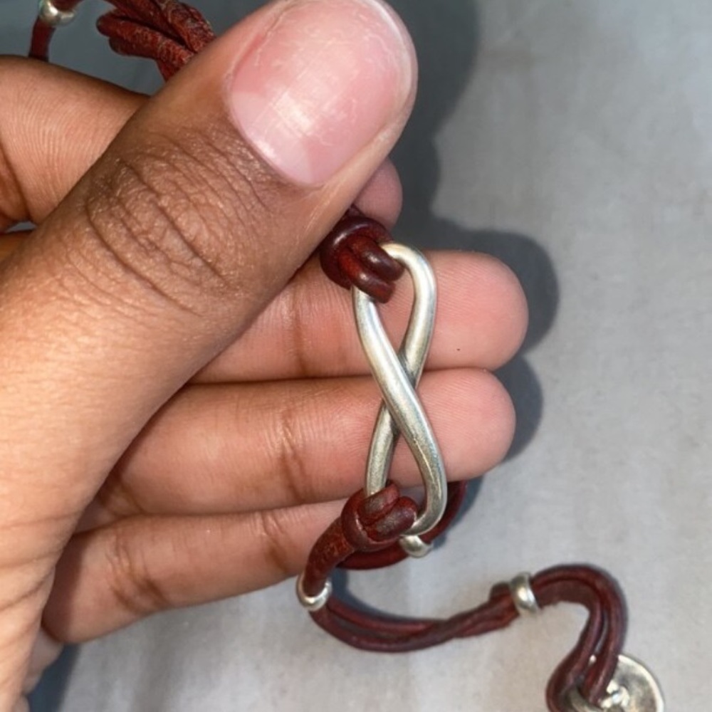 James Avery leather bracelet